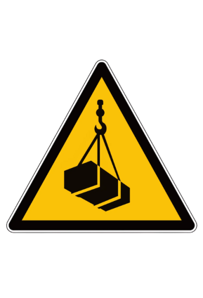 Panneau de danger charge en suspension W015