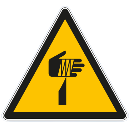 Panneau de danger objet tranchant W022