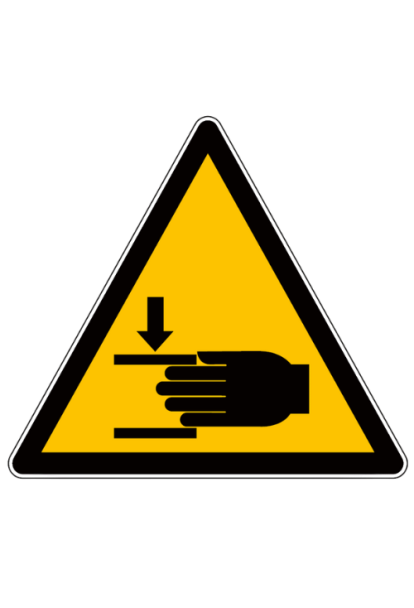 Panneau de danger risque d'écrasement W024