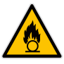Panneau de danger matières comburantes W028