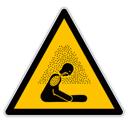 Panneau de danger chute de neige du toit W041