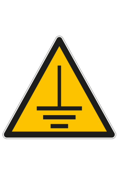 Panneau de danger mise à la terre