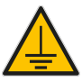 Panneau de danger mise à la terre
