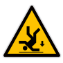 Panneau de danger risque de chute