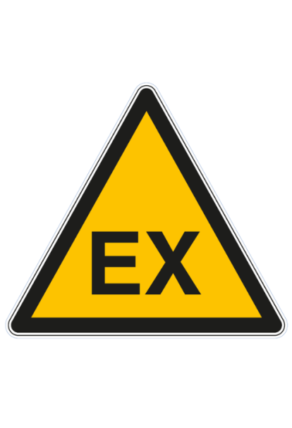 Panneau de danger atmosphère explosive