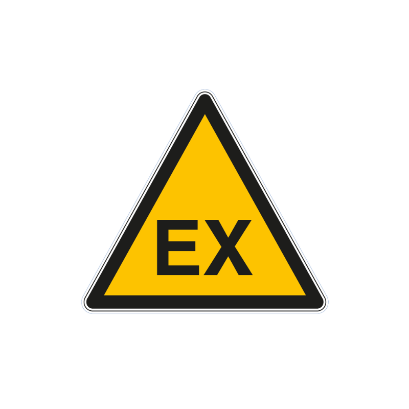 Panneau de danger atmosphère explosive