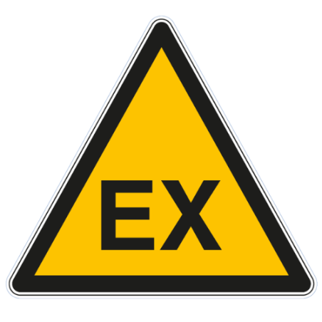 Panneau de danger atmosphère explosive