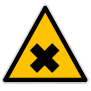 Panneau de danger matières nocives ou irritantes