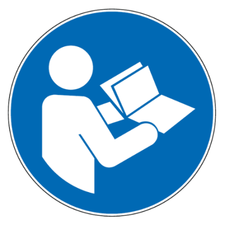 Panneau d'obligation consulter le manuel - M002