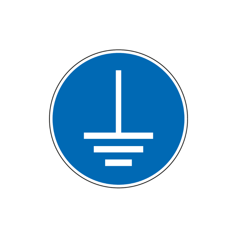 Panneau mise à la terre obligatoire - M005