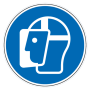Panneau visière de protection obligatoire - M013
