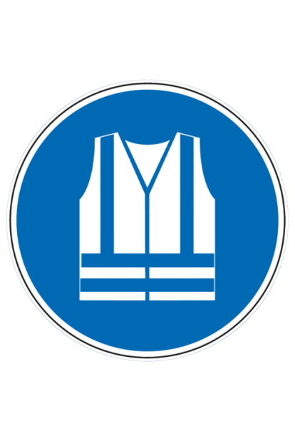 Panneau port de vêtements à haute visibilité obligatoire - M015