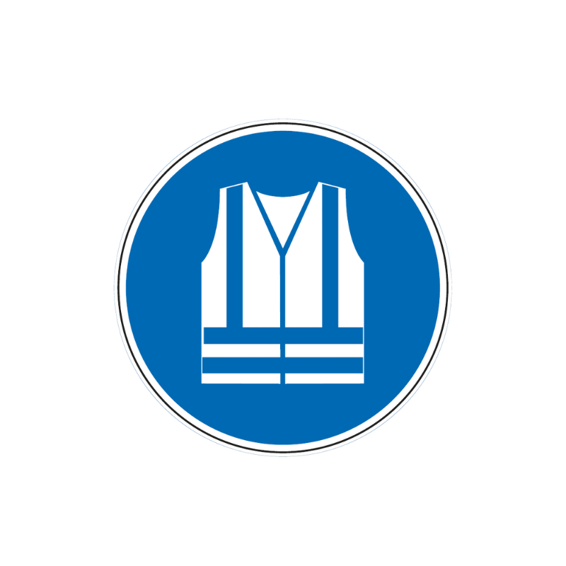 Panneau port de vêtements à haute visibilité obligatoire - M015