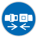 Panneau attachez la ceinture de sécurité - M020