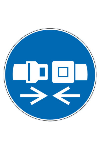 Panneau attachez la ceinture de sécurité - M020