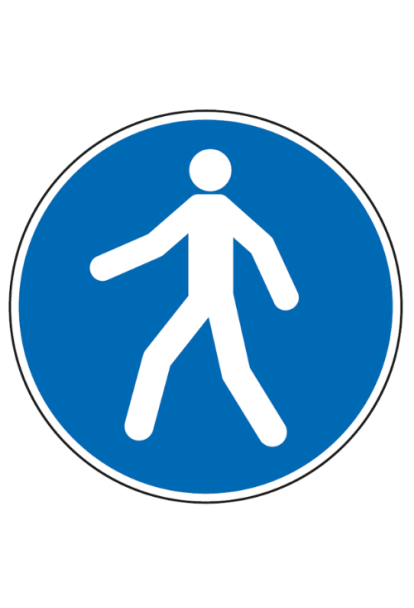 Panneau passage piéton obligatoire - M024