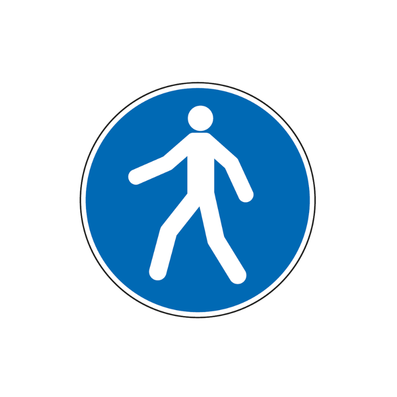 Panneau passage piéton obligatoire - M024