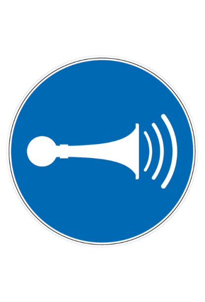 Panneau utiliser le klaxon - M029