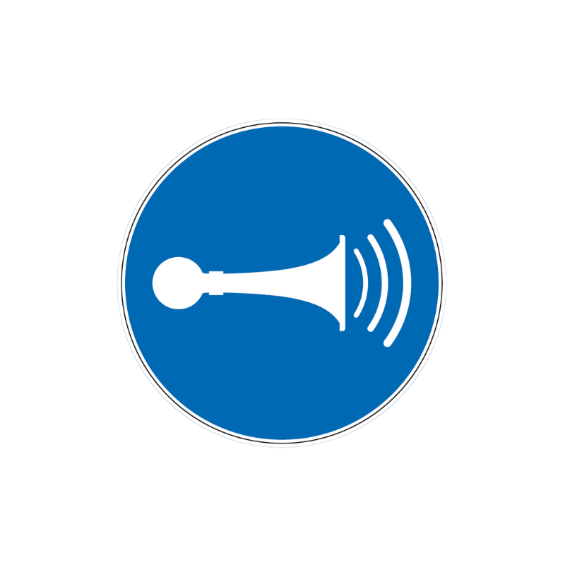 Panneau utiliser le klaxon - M029