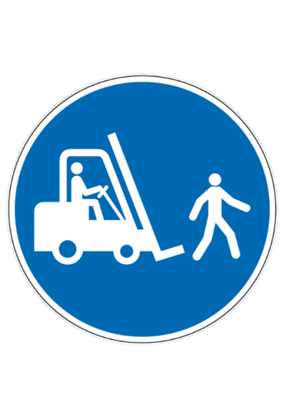 Panneau chariots au pas