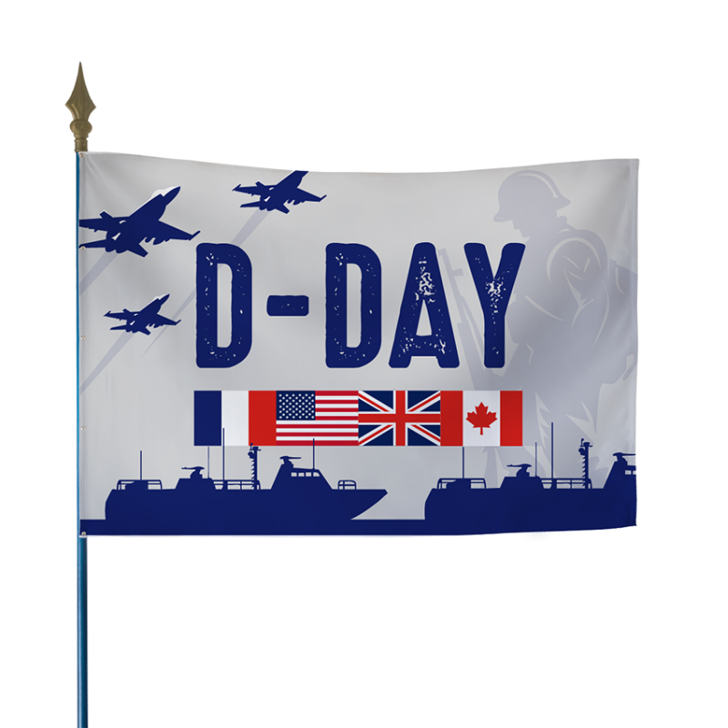 Drapeau D-DAY & Bataille de Normandie