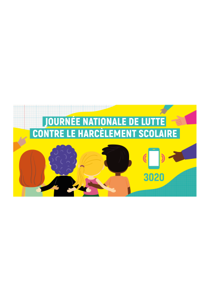 Banderole lutte contre le harcèlement scolaire en PVC