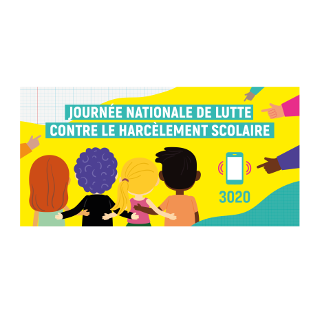 Banderole lutte contre le harcèlement scolaire en PVC