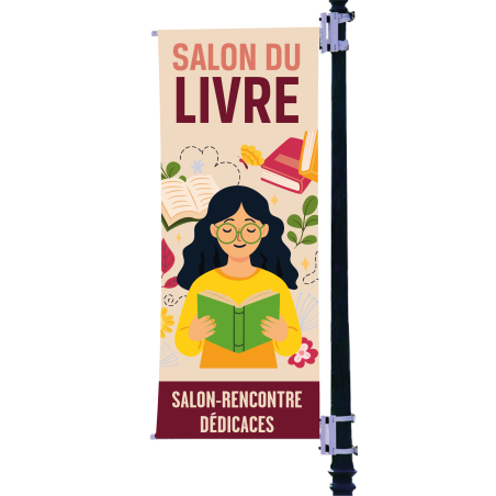 Kakémono salon du livre - bannière de potence