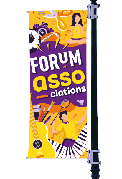 Kakémono forum des associations - bannière de potence