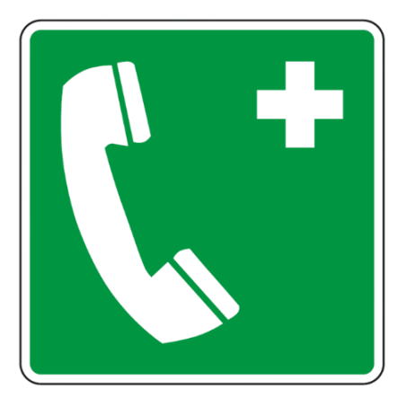 Panneau borne appel d’urgence - E004