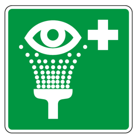 Panneau équipement rinçage des yeux - E011