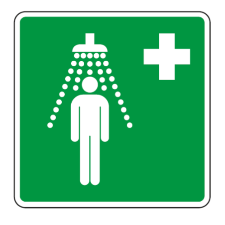 Panneau équipement rinçage des yeux - E011