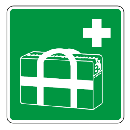 Panneau trousse ou sac médical d’urgence - E027