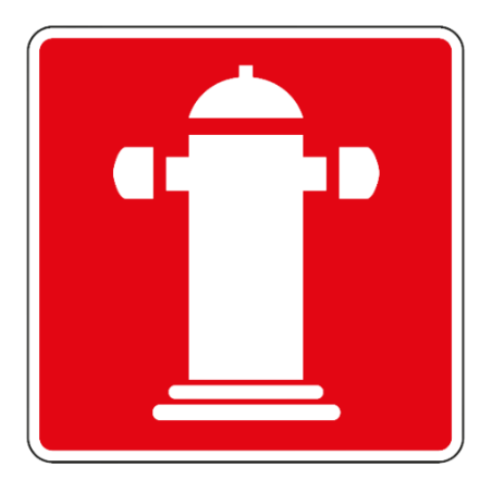 Panneau borne pour véhicules pompiers