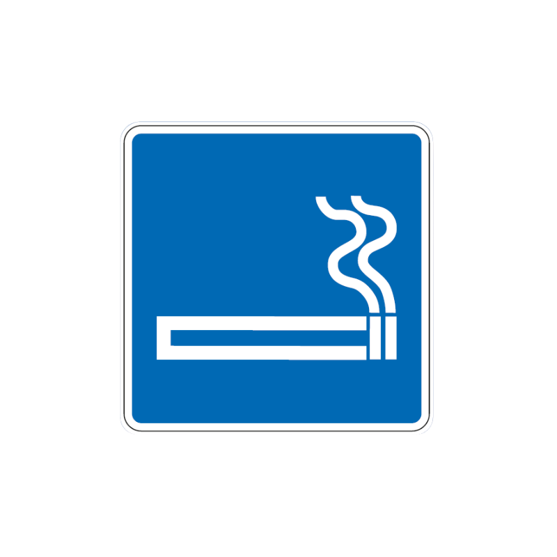 Panneau d'indication - Zone fumeur