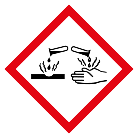 Panneau produit corrosif CLP - GHS05