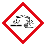 Panneau produit corrosif CLP - GHS05