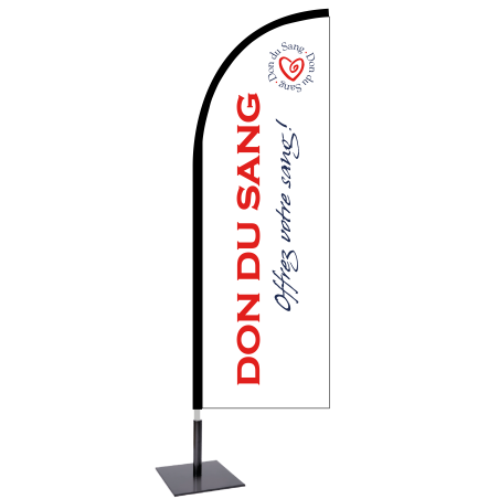 Voile Don du sang H. 2.30 m