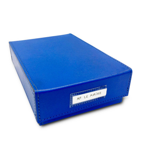 Boîte pour écharpe d'élu en simili cuir et texon