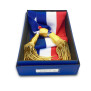 Boîte pour écharpe d'élu en simili cuir et texon
