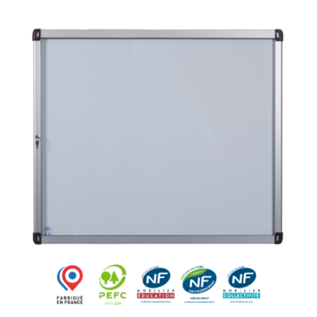 Vitrine d'affichage leaf intérieur à porte battante