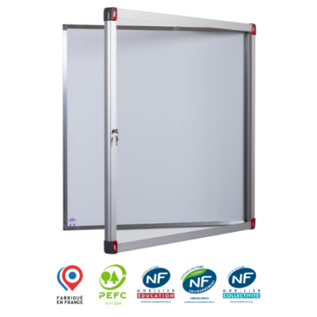 Vitrine d'affichage leaf intérieur à porte battante