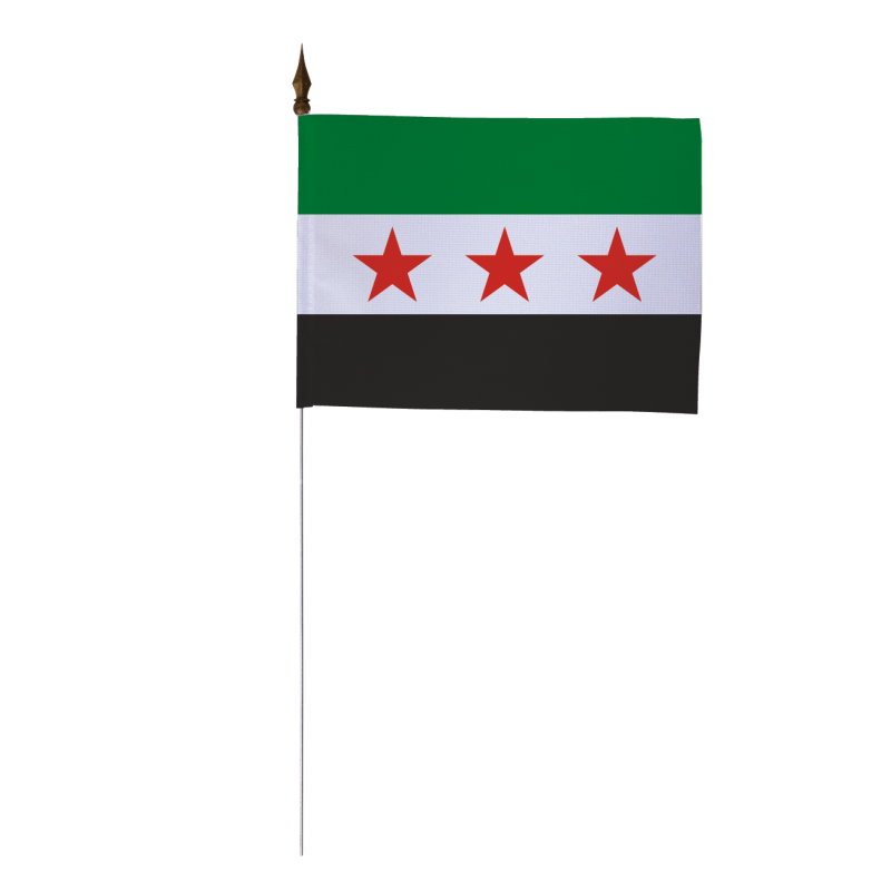 Drapeau de table Syrie 10 x 15 cm