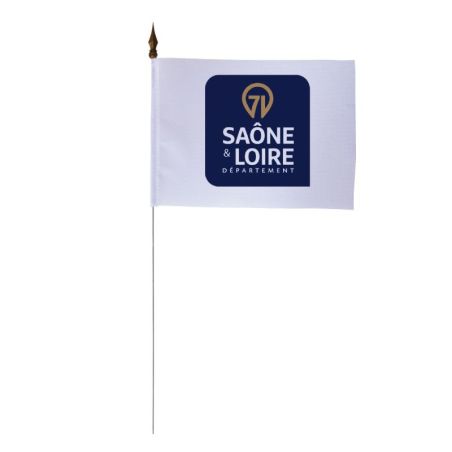 Drapeau de table du Conseil Départemental de Saône-et-Loire 10x15 cm