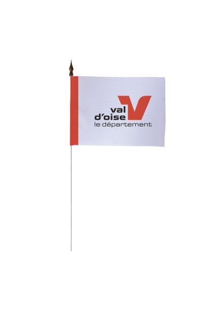 Drapeau de table du Conseil Départemental du Val d'Oise 10x15 cm 