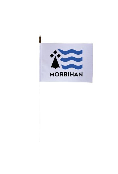 Drapeau de table du Conseil Départemental du Morbihan 10x15 cm