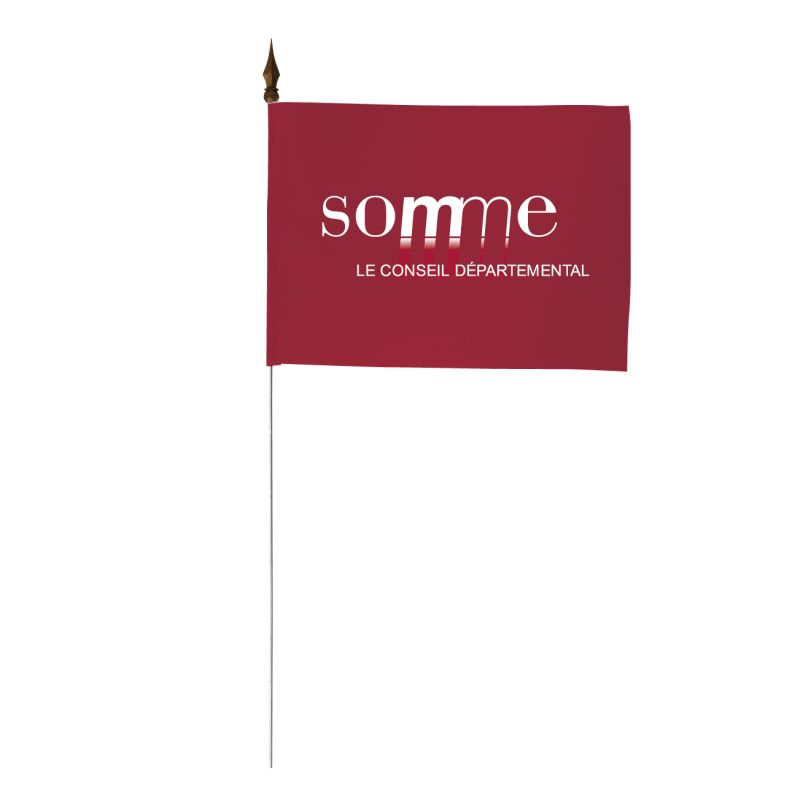 Drapeau de table du Conseil Départemental de la Somme 10x15 cm