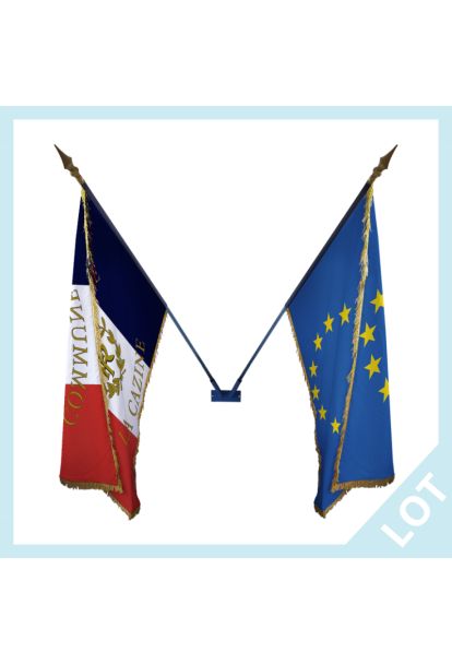 Lot de drapeaux de façade