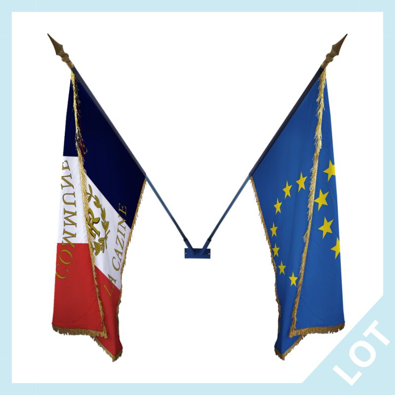 Lot de drapeaux de façade