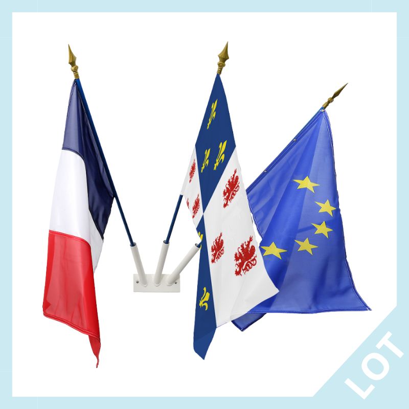 Lot de drapeaux de façade Province